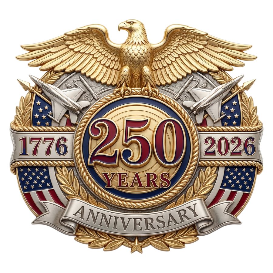 America 250th Anniversary Eagle Emblem DTF Transfer Ready to Press