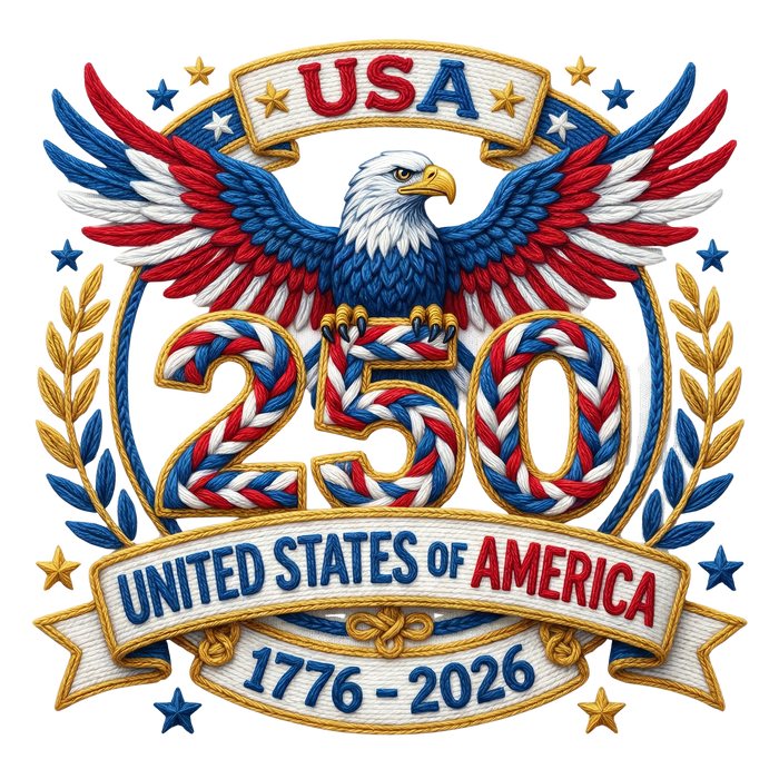 USA 250th Anniversary Eagle DTF Transfer Ready to Press