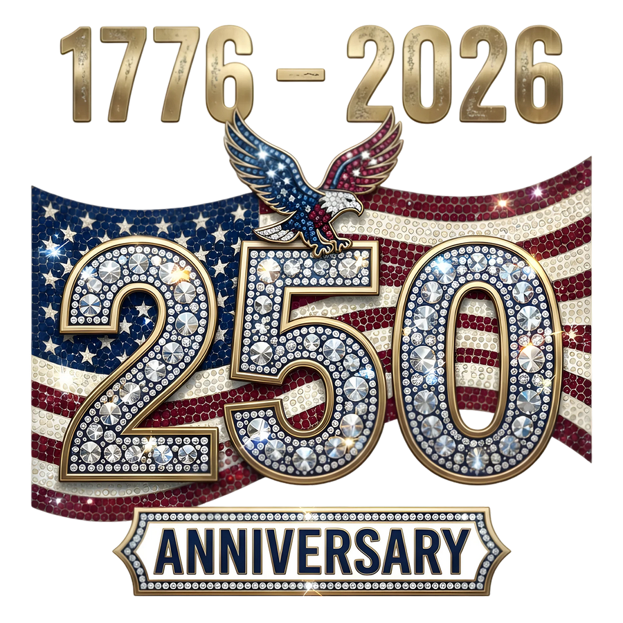 America 250th Anniversary Eagle Flag DTF Transfer Ready to Press