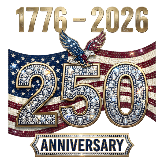 America 250th Anniversary Eagle Flag DTF Transfer Ready to Press