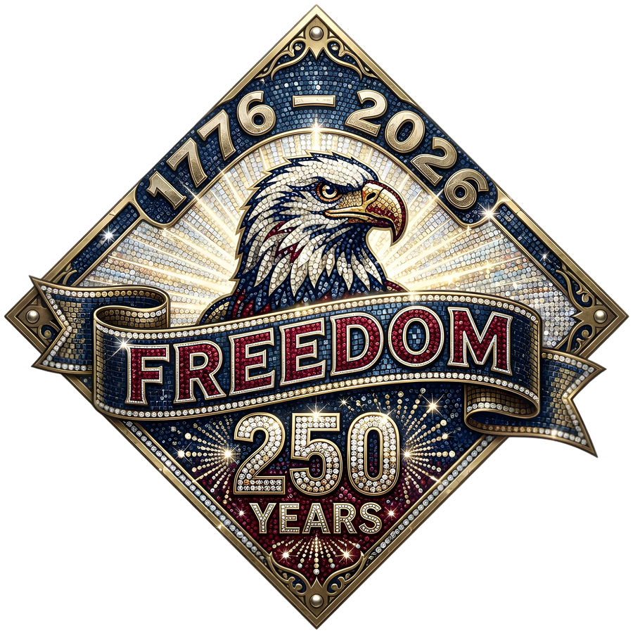 Freedom 250 Years Patriotic Eagle DTF Transfer Ready to Press