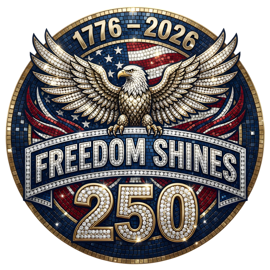 Freedom Shines 250 Eagle Patriotic DTF Transfer Ready to Press
