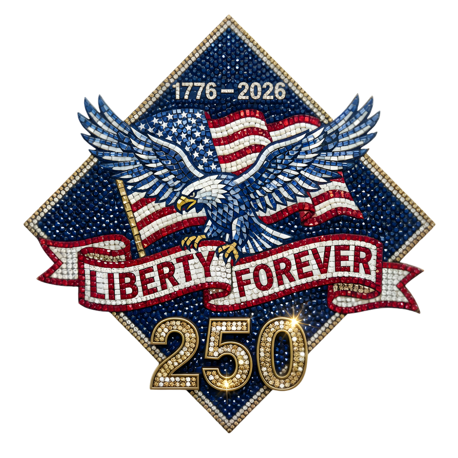 Liberty Forever 250 Patriotic Eagle DTF Transfer Ready to Press