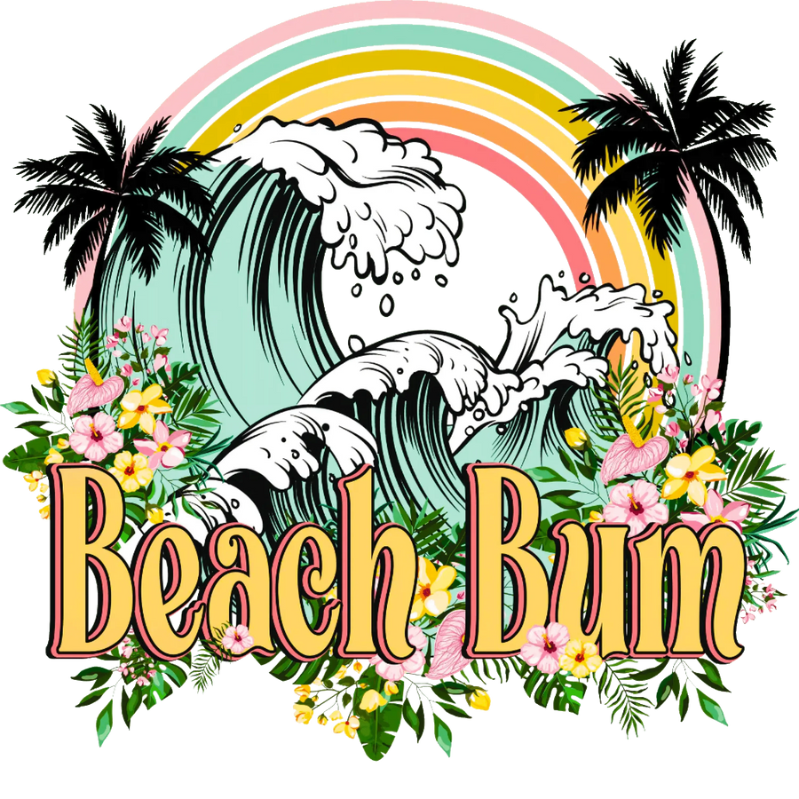 Beach Bom Design - DTF Ready To Press