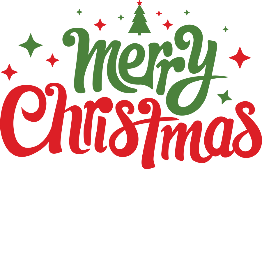 Merry Christmas Design - DTF Ready To Press