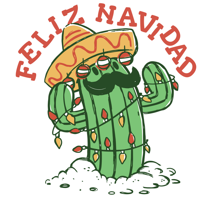 Feliz Navidad Christmas Design - DTF Ready To Press