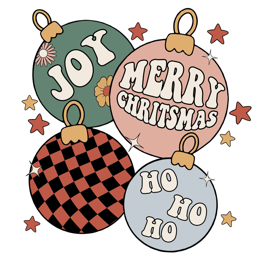 Merry Christmas Design - DTF Ready To Press