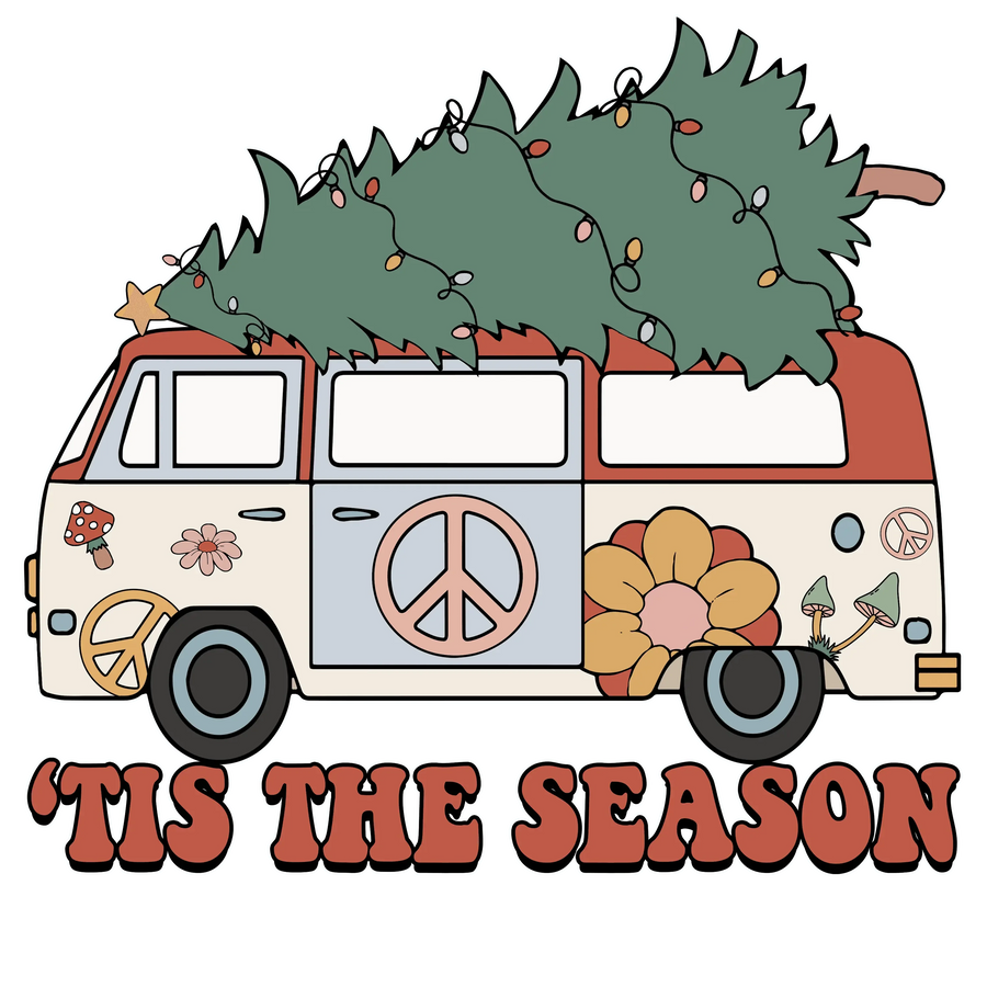 Tis The Season Christmas Design - DTF Ready To Press