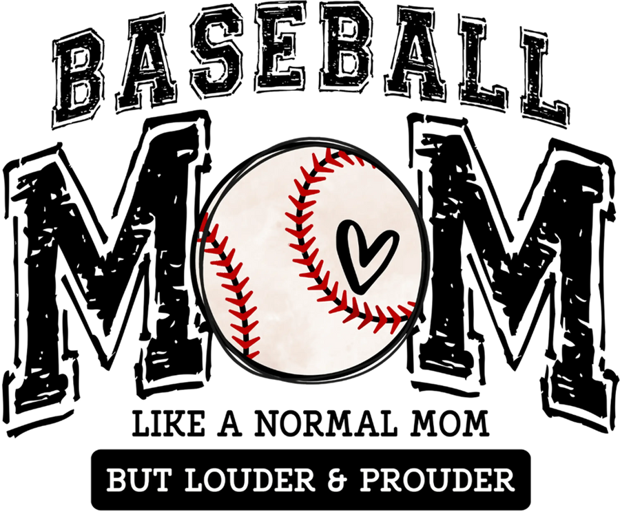 Baseball Mom Design - DTF Bügelbereit