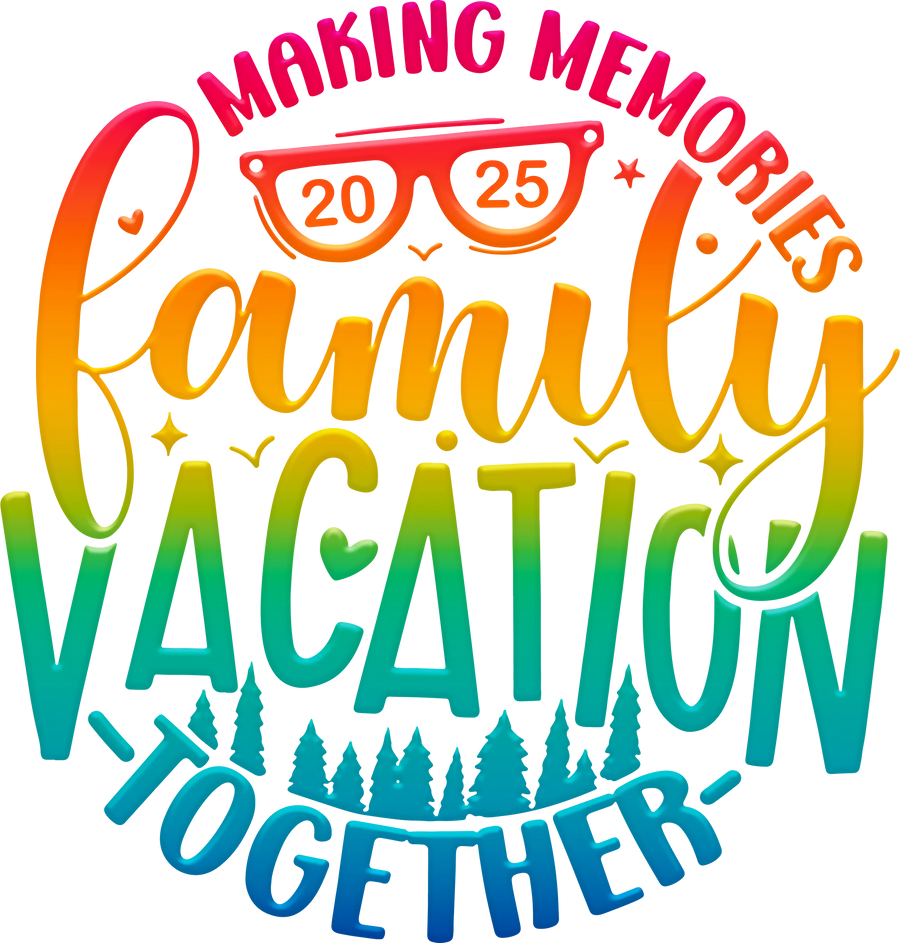 2025 Family Vacation Matching Design - DTF Ready To Press