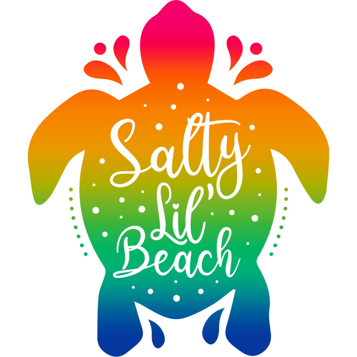 Salty Lil' Beach Design - DTF Ready To Press