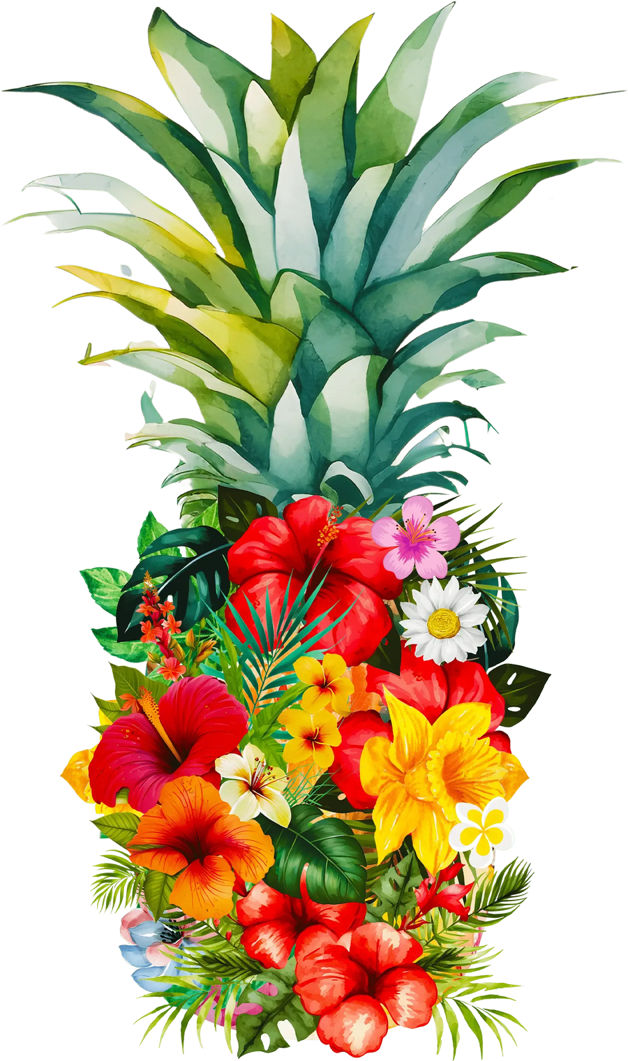 Niedliches Ananas-Design – DTF fertig zum Aufpressen