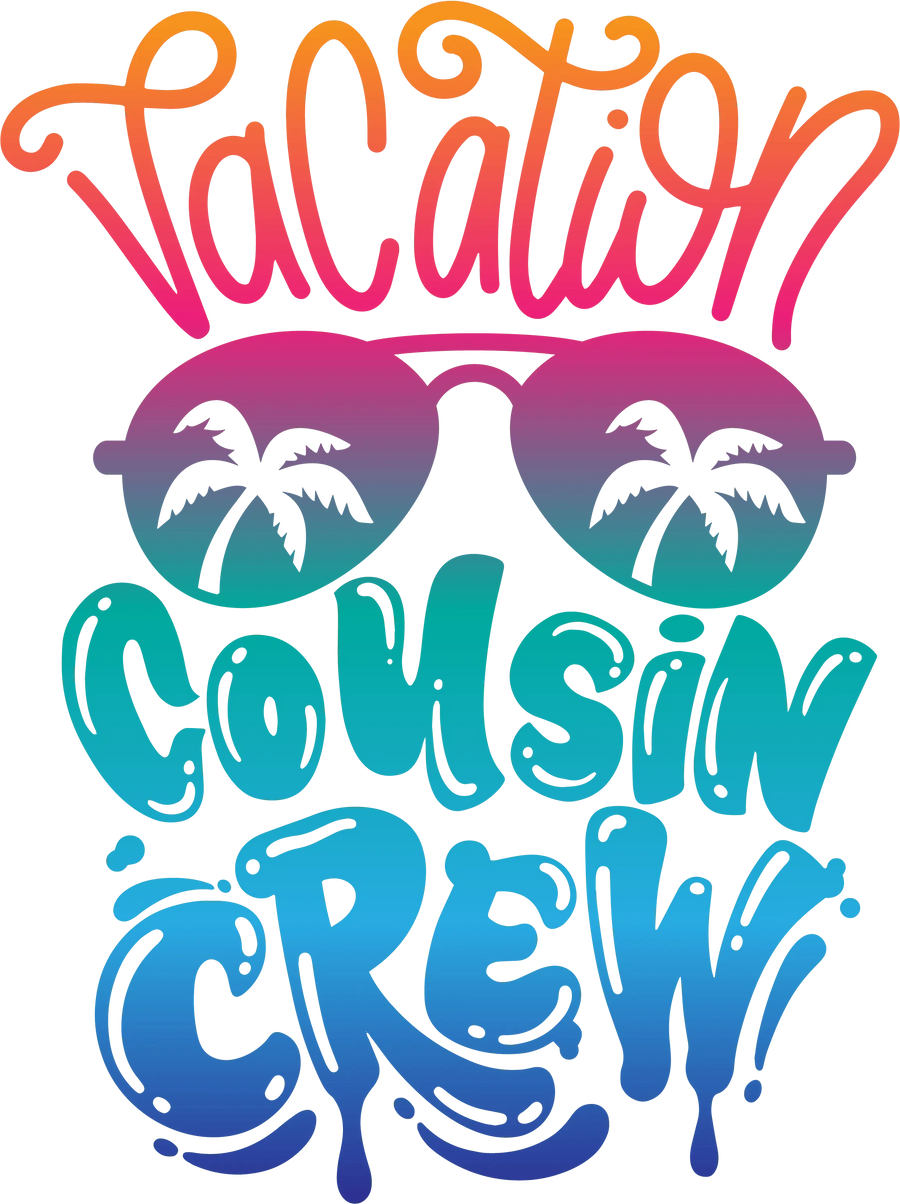 Sommerferien Cousin Crew Design – DTF Ready To Press