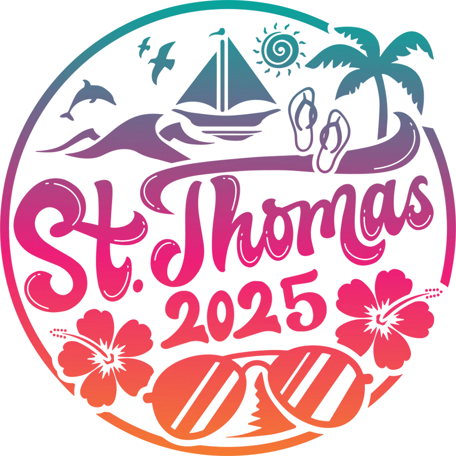 2025 St. Thomas Vacation Design - DTF Ready To Press