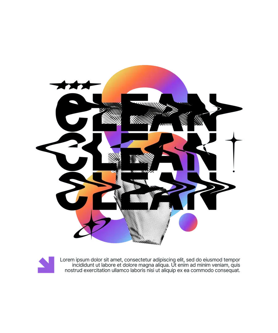 Abstract Portrait - DTF Ready to Press