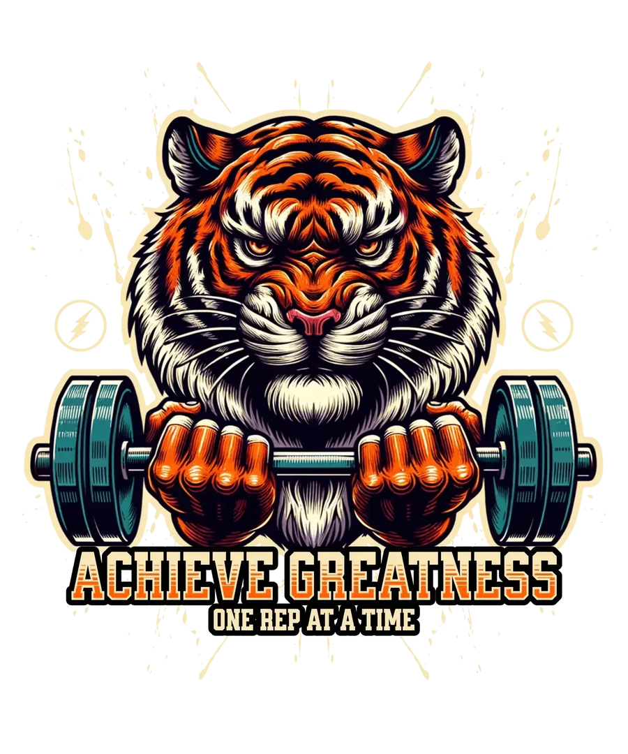 Achieve Greatness Tiger - DTF Fix und Fertig zum Pressen