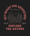 Adventure Camping - DTF Ready to Press (black_bg)