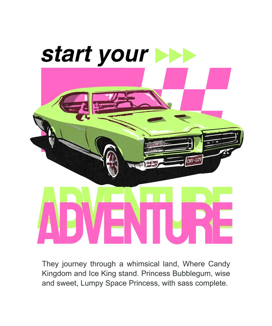 Adventure Car Ride - DTF Ready to Press