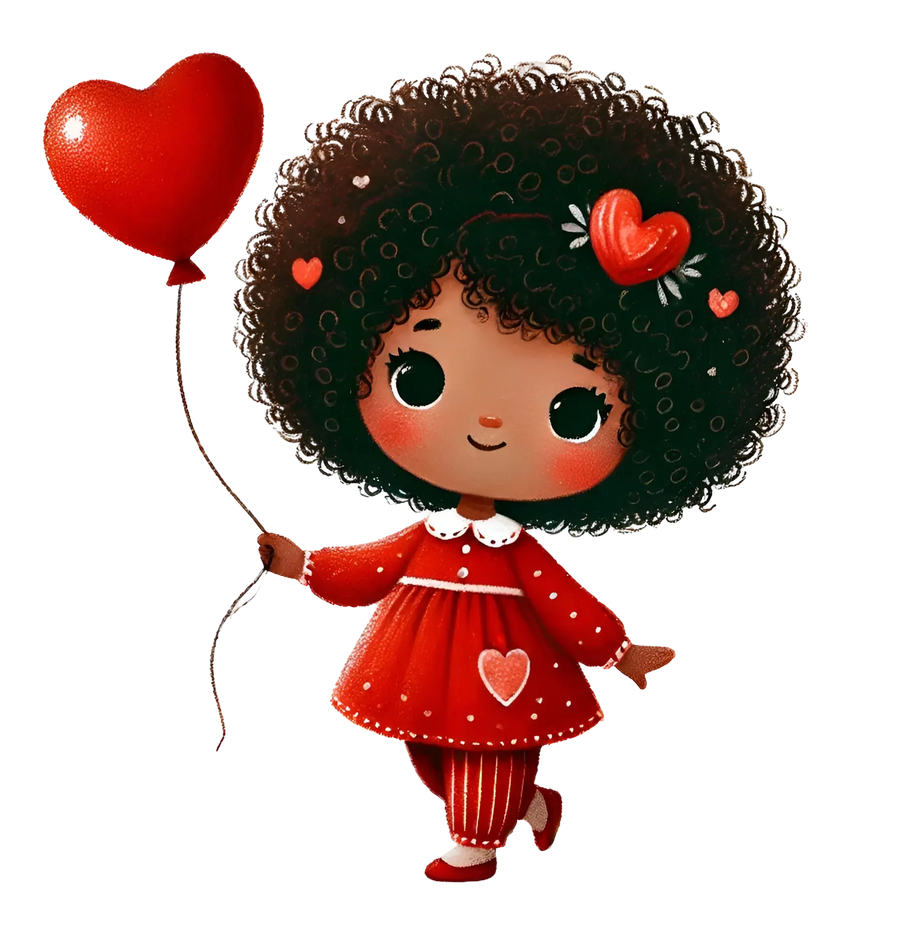 Girl Holding A Balloon Design | DTF Center