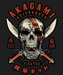 Akagami Pirates Skull - DTF Ready to Press (black_bg)