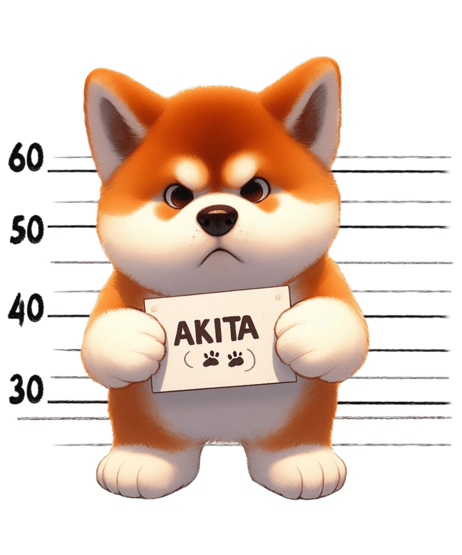 Cute Akita Dog Lover Design - DTF Ready To Press