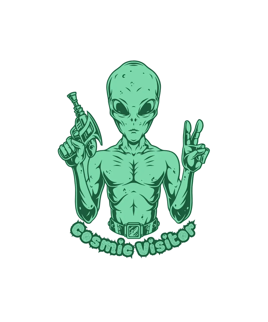 Alien Peace Design - DTF Ready to Press