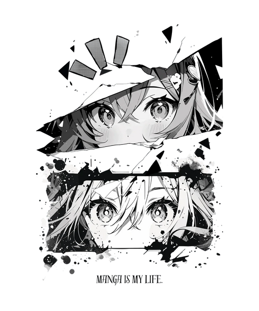 Anime Eyes Art - DTF Ready to Press (original)