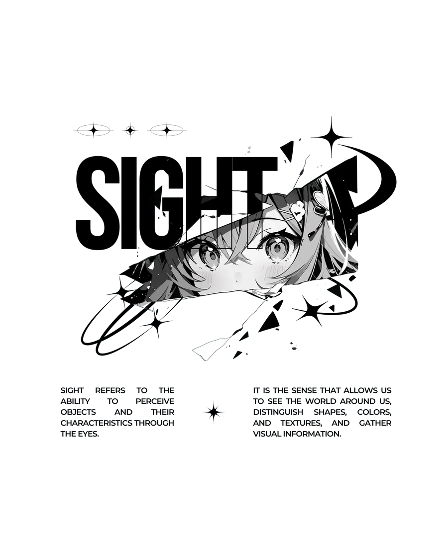 Anime Girl Gaze - DTF Ready to Press