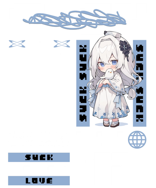 Anime Plaid Heart - DTF Ready to Press (original)
