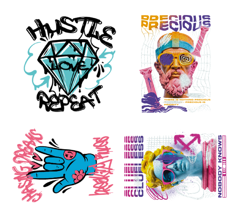 Streetwear DTF Transfer Bundle - Ready to Press