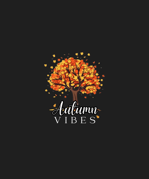 Autumn Vibes - DTF Ready to Press (black_bg)