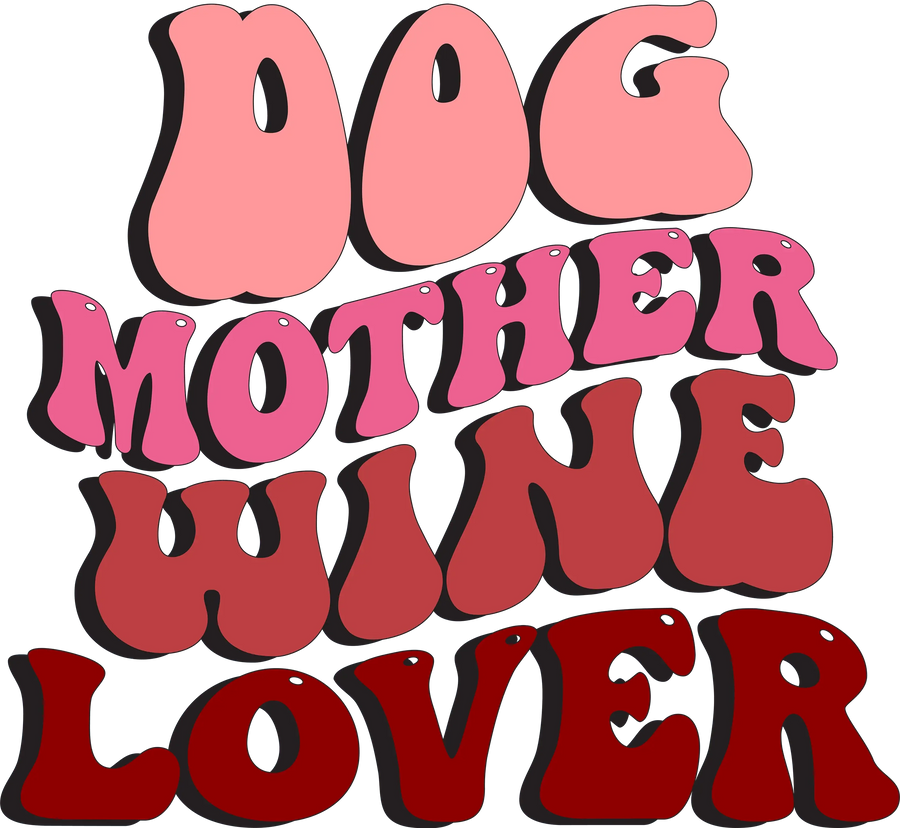 Diseño divertido de madre perrita - DTF listo para imprimir