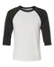 BELLA + CANVAS - Three-Quarter Sleeve Baseball Tee - S - 3200 BELLA + CANVAS