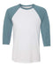 BELLA + CANVAS - Three-Quarter Sleeve Baseball Tee - S - 3200 BELLA + CANVAS