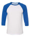 BELLA + CANVAS - Three-Quarter Sleeve Baseball Tee - S - 3200 BELLA + CANVAS
