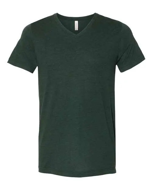 BELLA + CANVAS - Triblend V-Neck Short Sleeve Tee - M - 3415 BELLA + CANVAS