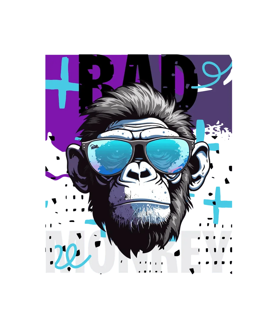 Bad Monkey - DTF Ready to Press