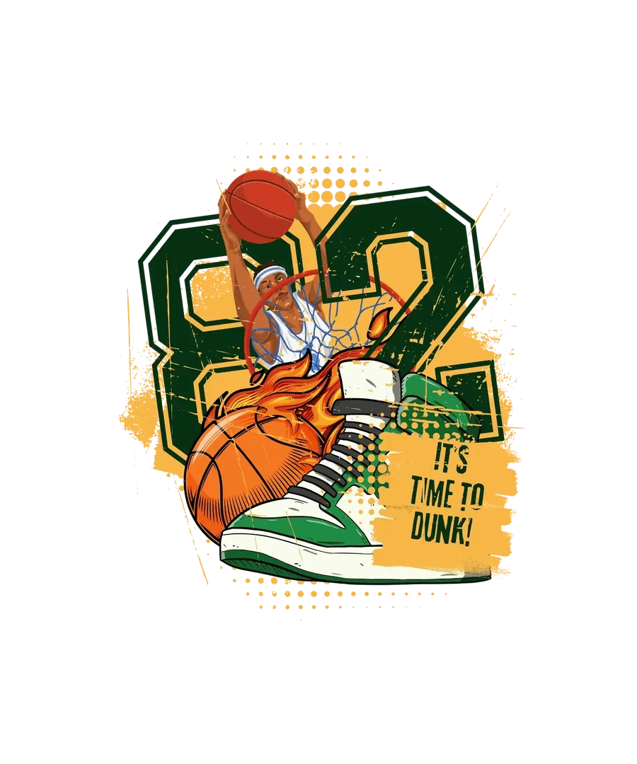 Basketball Dunk - DTF Ready to Press