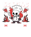 Be Brave Chef Skull - DTF Ready to Press (original)