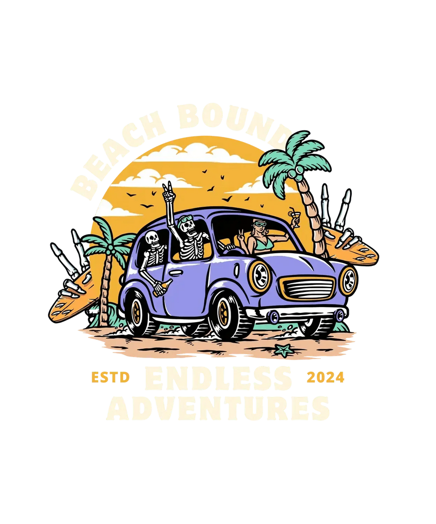 Beach Bound Adventure - DTF Ready to Press