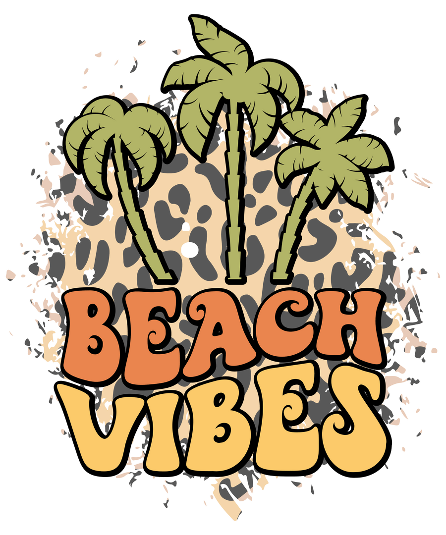 Cute Beach Vibes Design - DTF Ready To Press