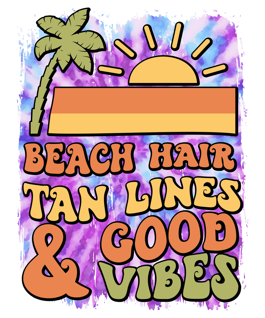 Good Summer Vibes Design - DTF Ready To Press
