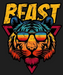 Beast Tiger Print - DTF Ready to Press (black_bg)