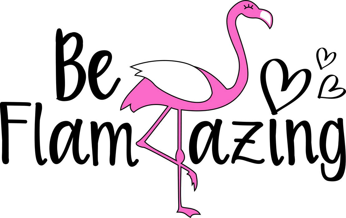 Funny Flamingo Design - DTF Ready To Press