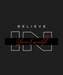 Believe Yourself - DTF Ready to Press (black_bg)