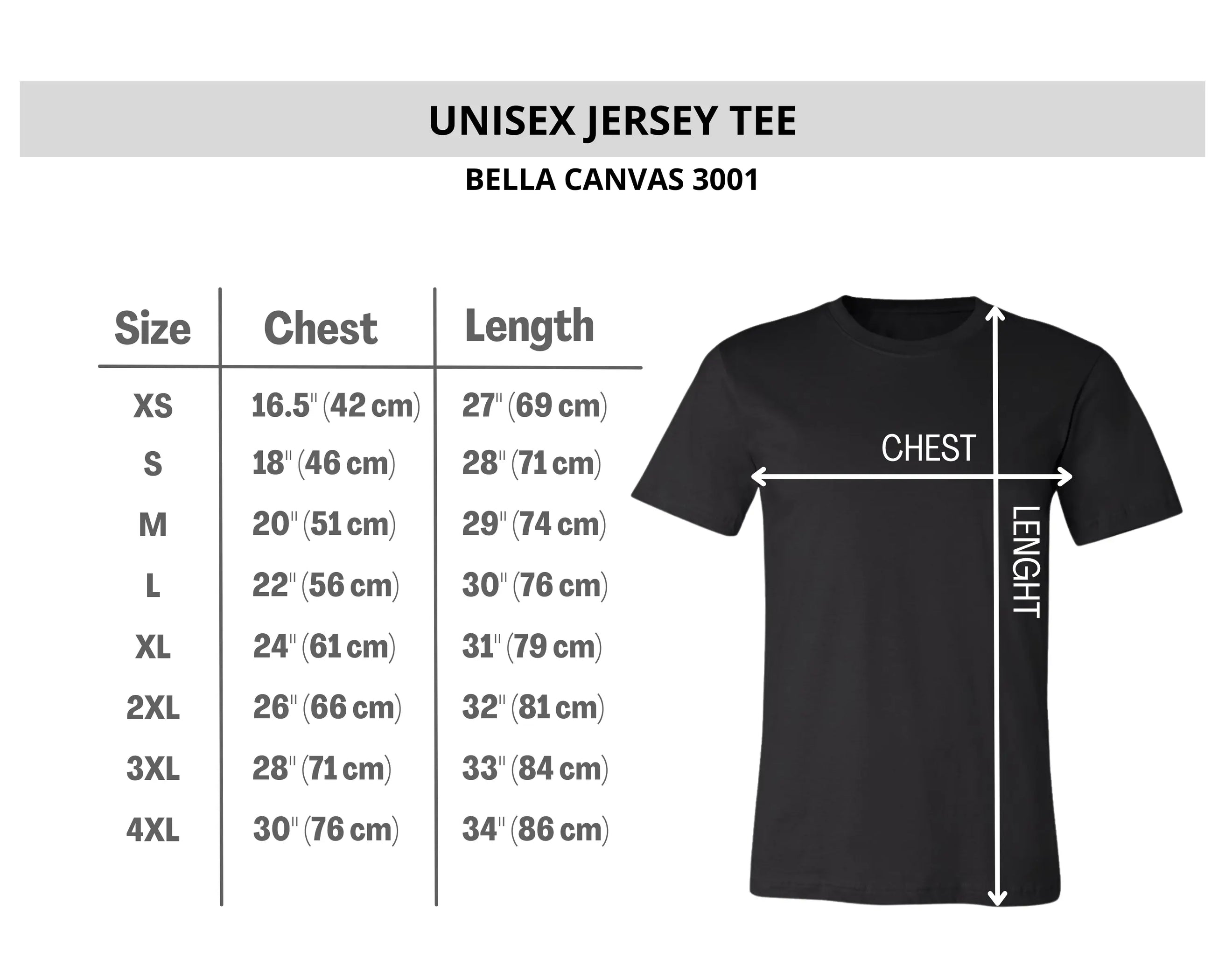 Bella+Canvas 3001 CV & CVC Unisex Jersey Short Sleeve