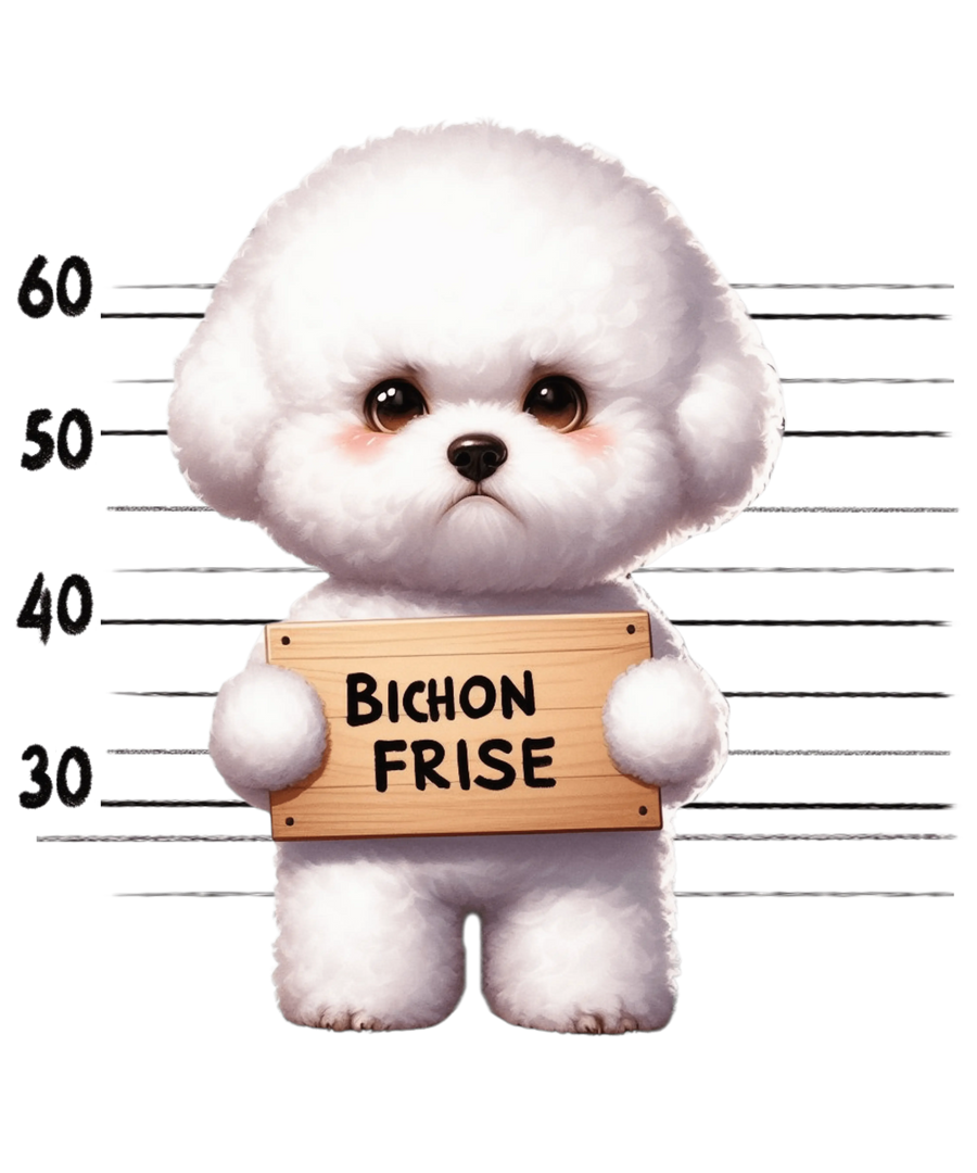 Puppy Bichon Frise Dog Design - DTF Ready To Press