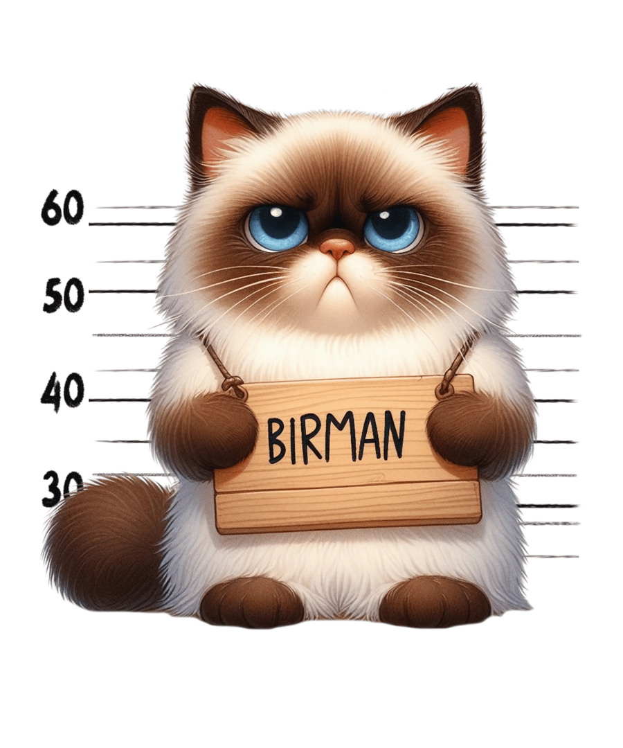 Birman Cat Lover Design - DTF Ready To Press