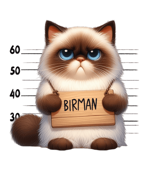 Birman Cat Lover Design - DTF Ready To Press