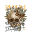 Bloom Skull Art - DTF Ready to Press (original)